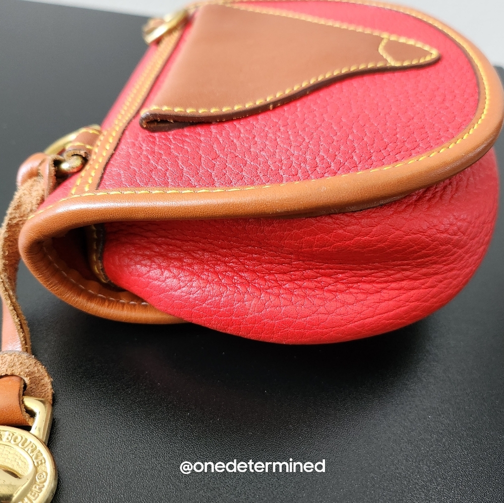 Vintage Dooney Red Leather Belt Bag - Picture 12 of 16